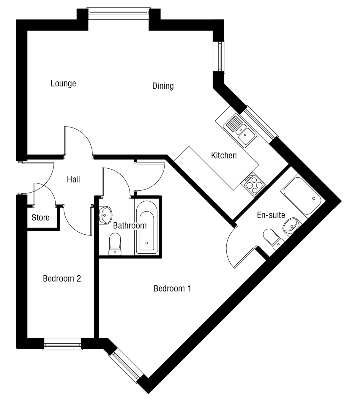 cemaes 5 floor plan - Watkin Jones Homes